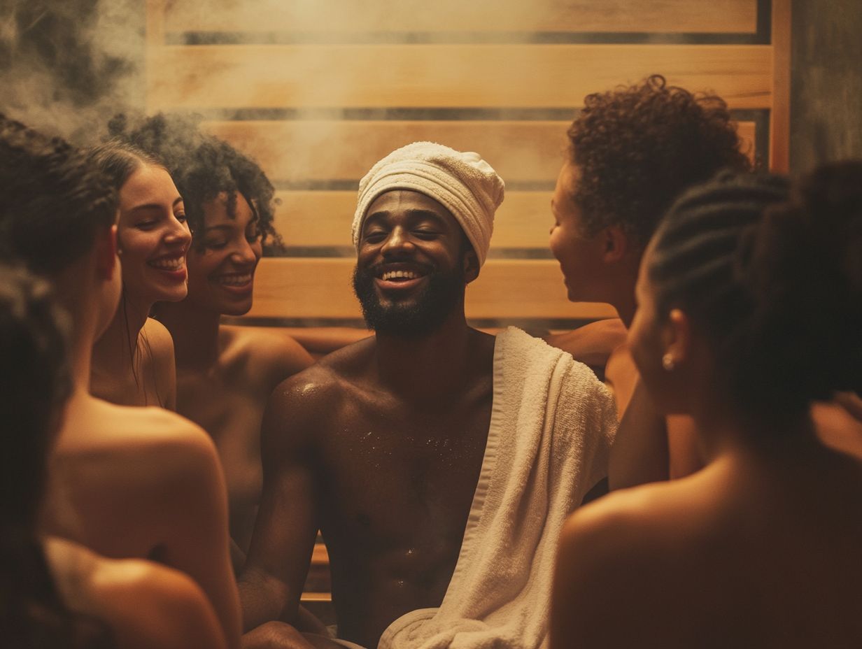 A welcoming sauna environment where everyone feels included.