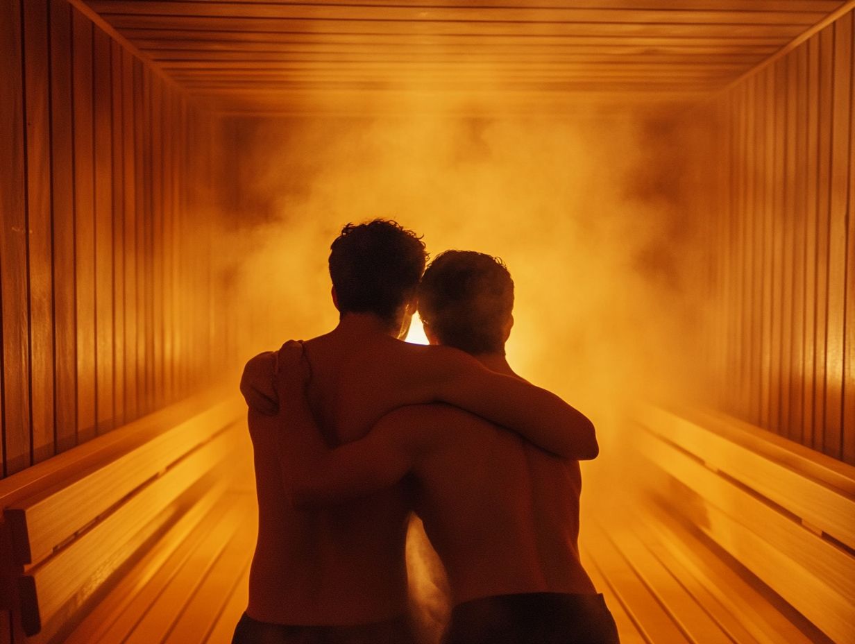 People enjoying a sauna, demonstrating proper etiquette