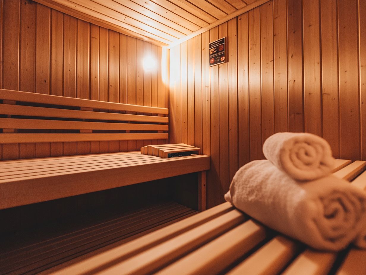 Visual guide to sauna safety factors