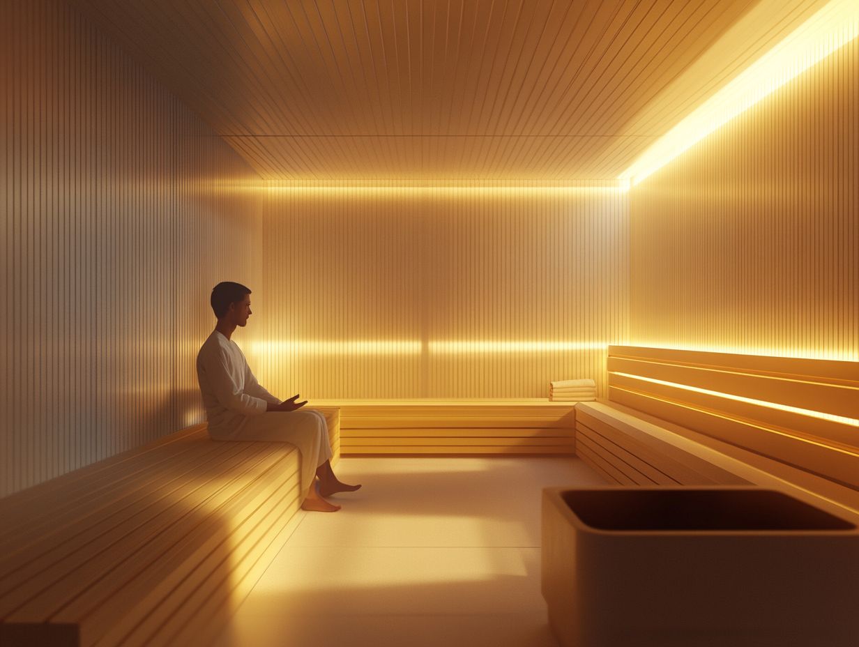 A healthcare provider conducting a consultation about sauna use