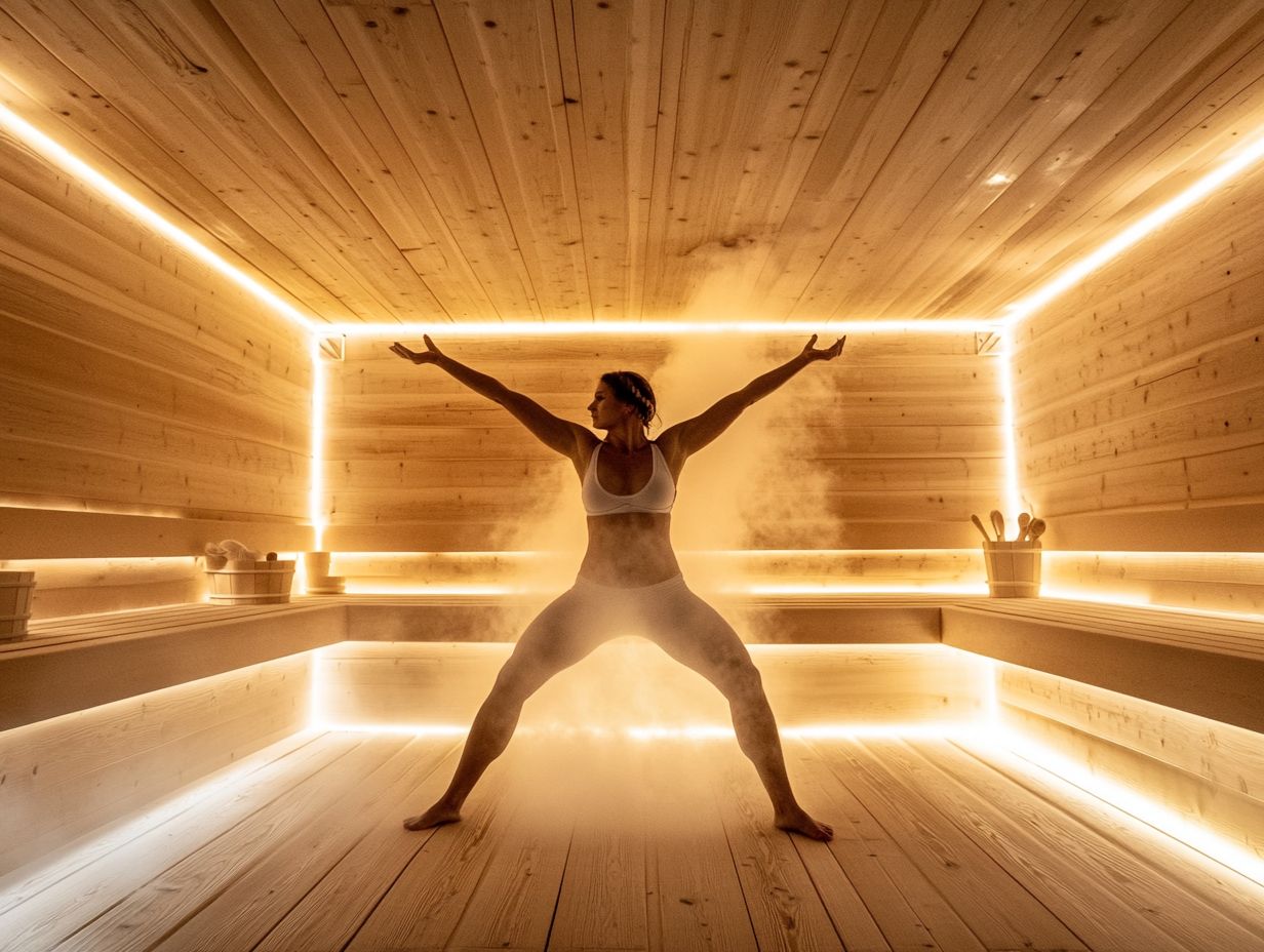 How can flexibility help in preventing muscle soreness after a sauna session?