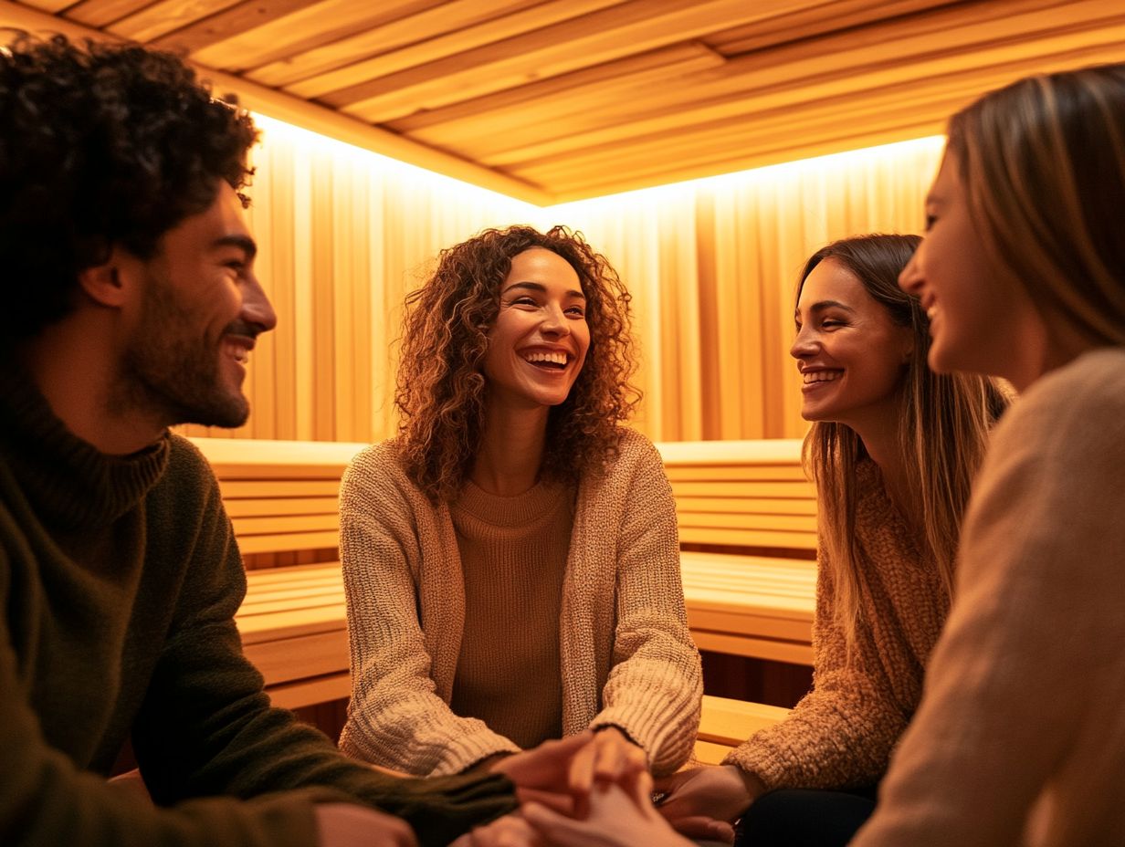 A serene sauna environment promoting wellness