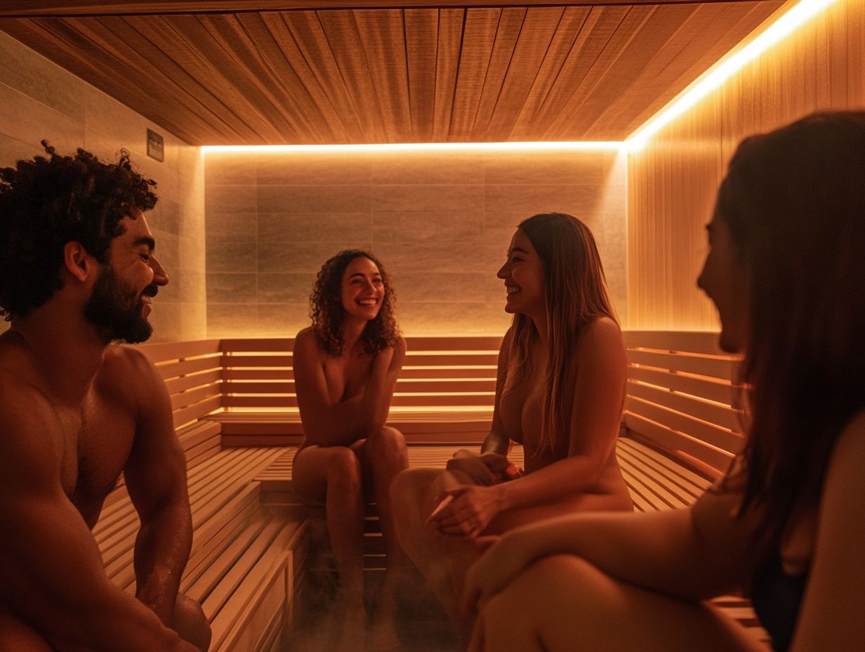 How does trust contribute to a safe sauna experience?