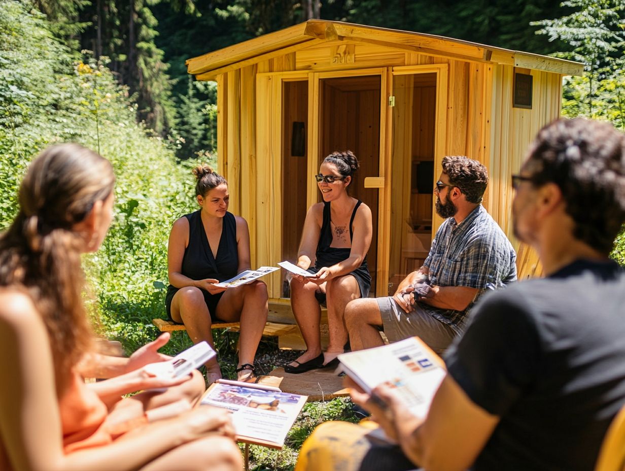 What are some common sauna safety concerns that community awareness can address?