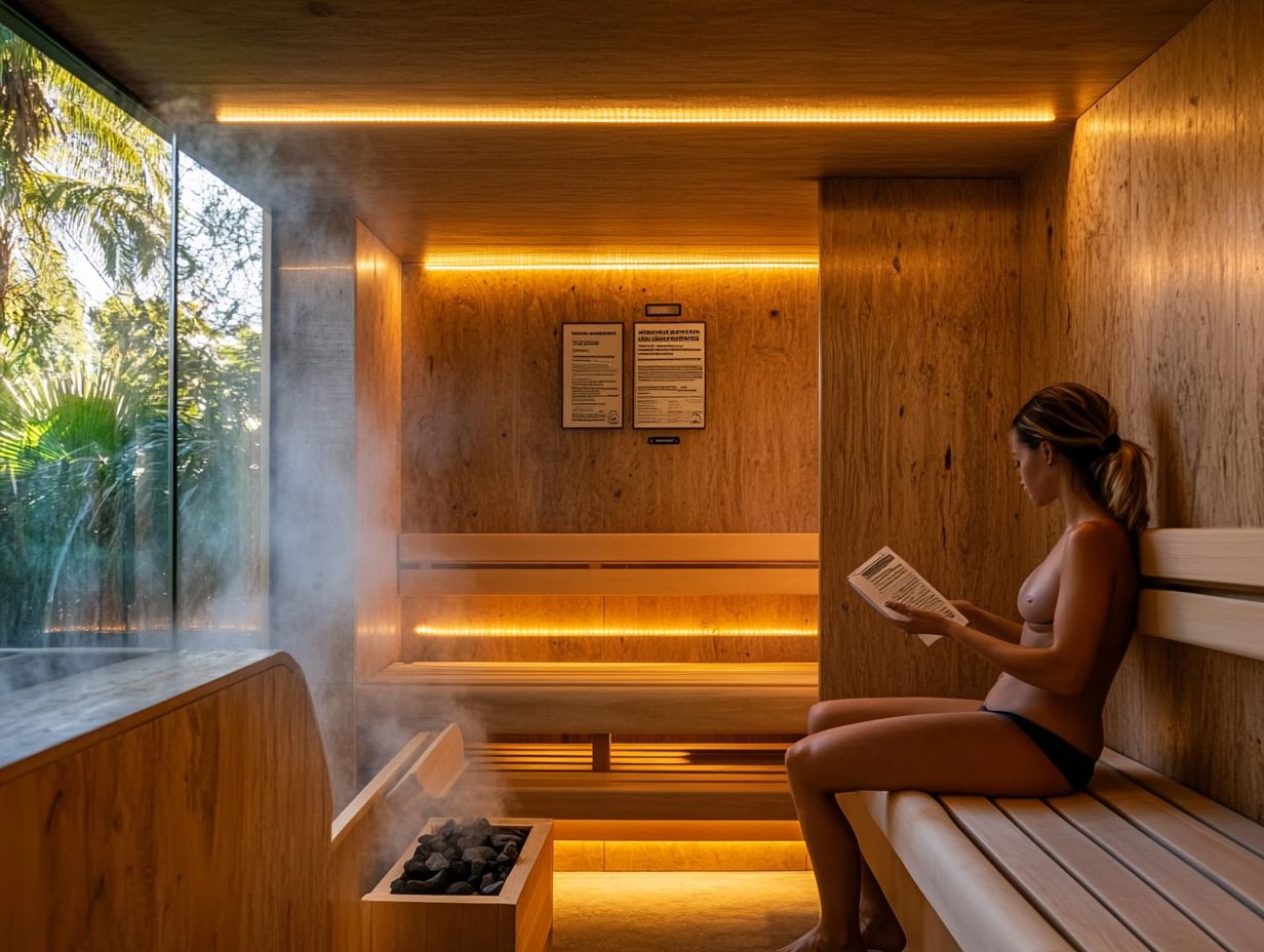 A visual representation of sauna safety and the importance of curiosity