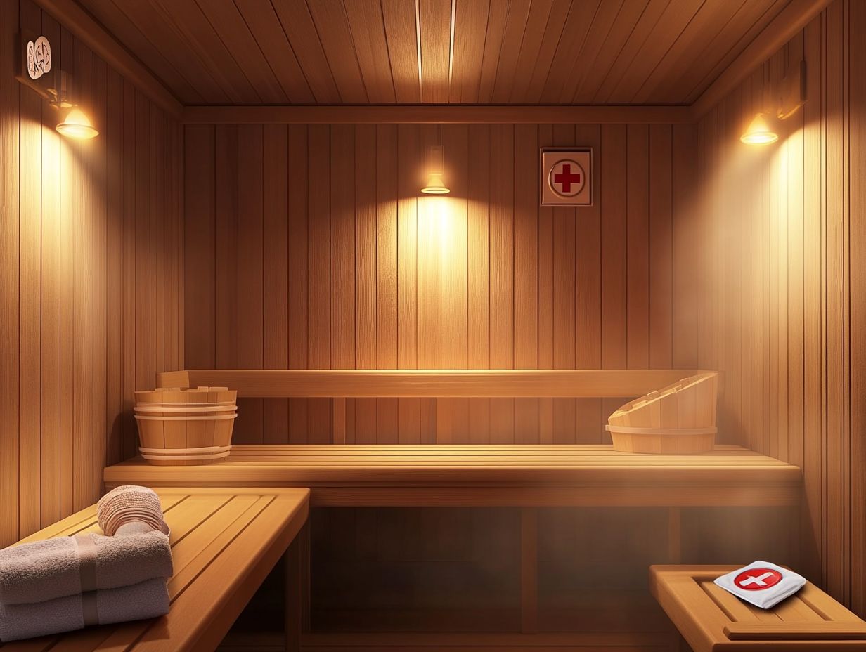 Infographic on sauna safety first aid training