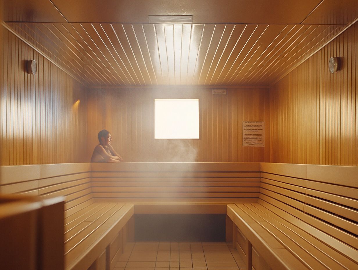 An illustration showing how to determine the trustworthiness of a sauna.