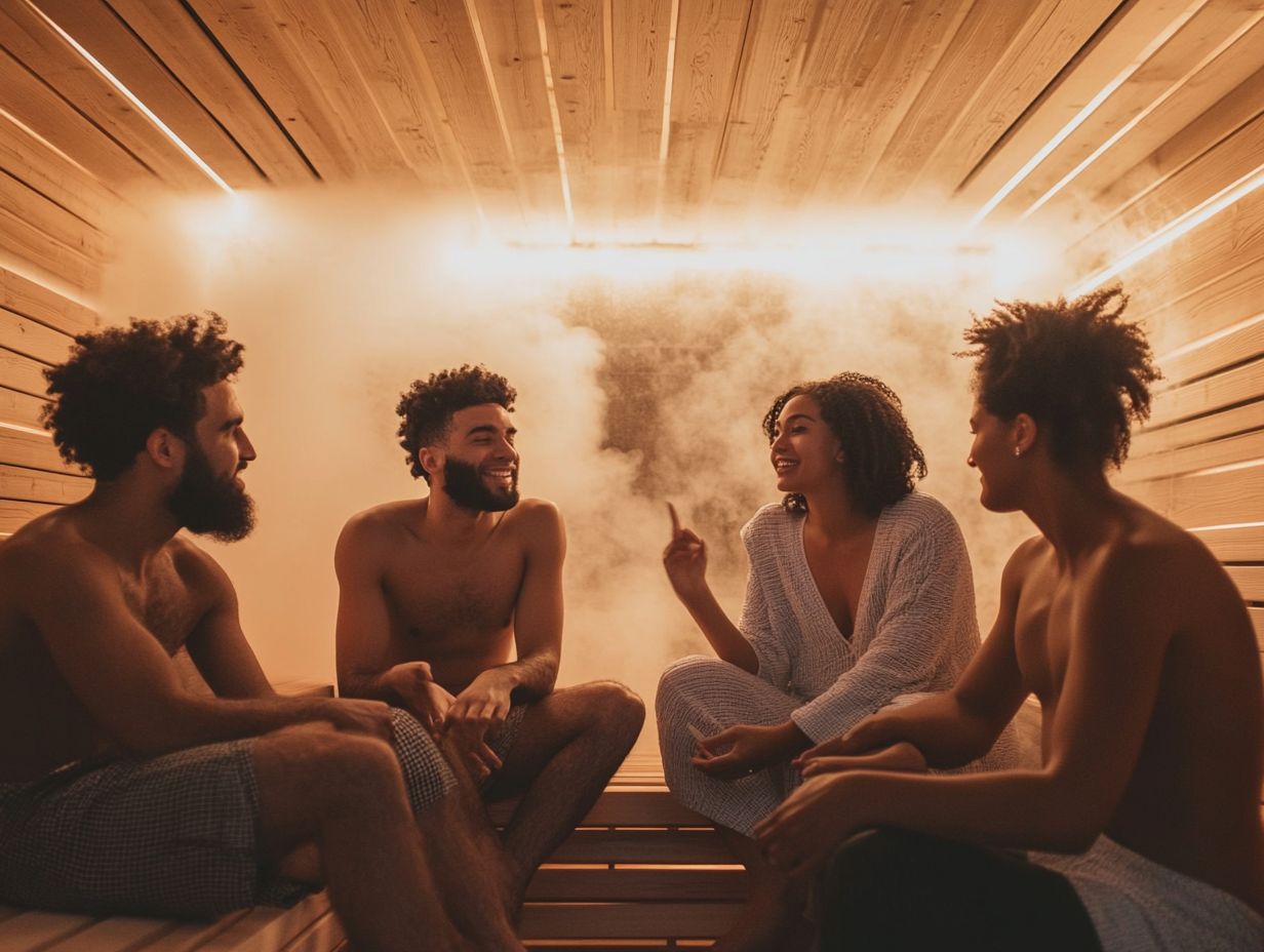 What is the purpose of open discussion in regards to sauna safety and its relation to heart health?