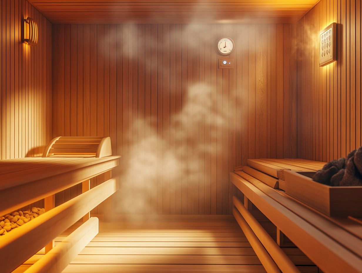 Image illustrating proper sauna etiquette and hydration tips