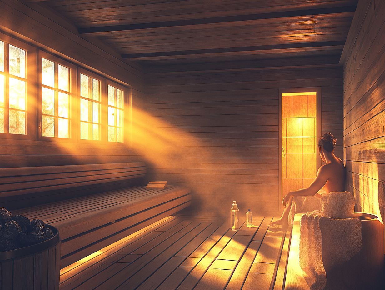 Infographic on sauna safety tips for individuals with diabetes