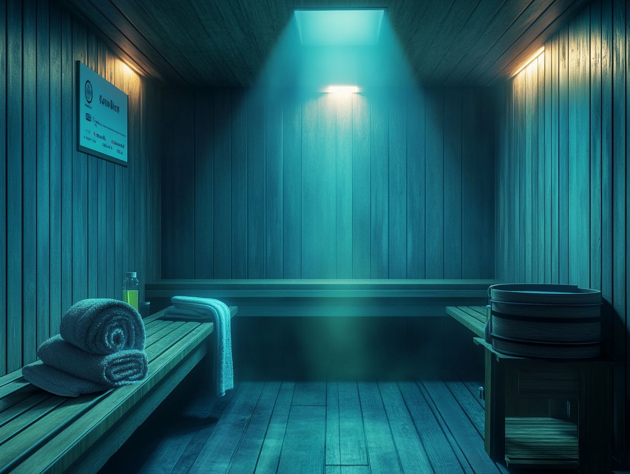 A person enjoying a sauna for post-surgery recovery.