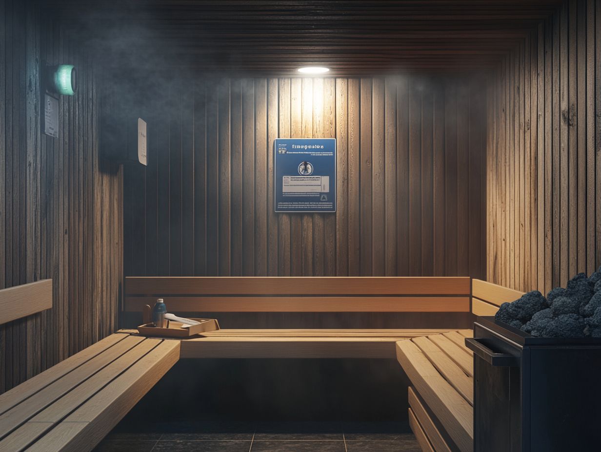 How does high temperature pose a risk in a sauna?