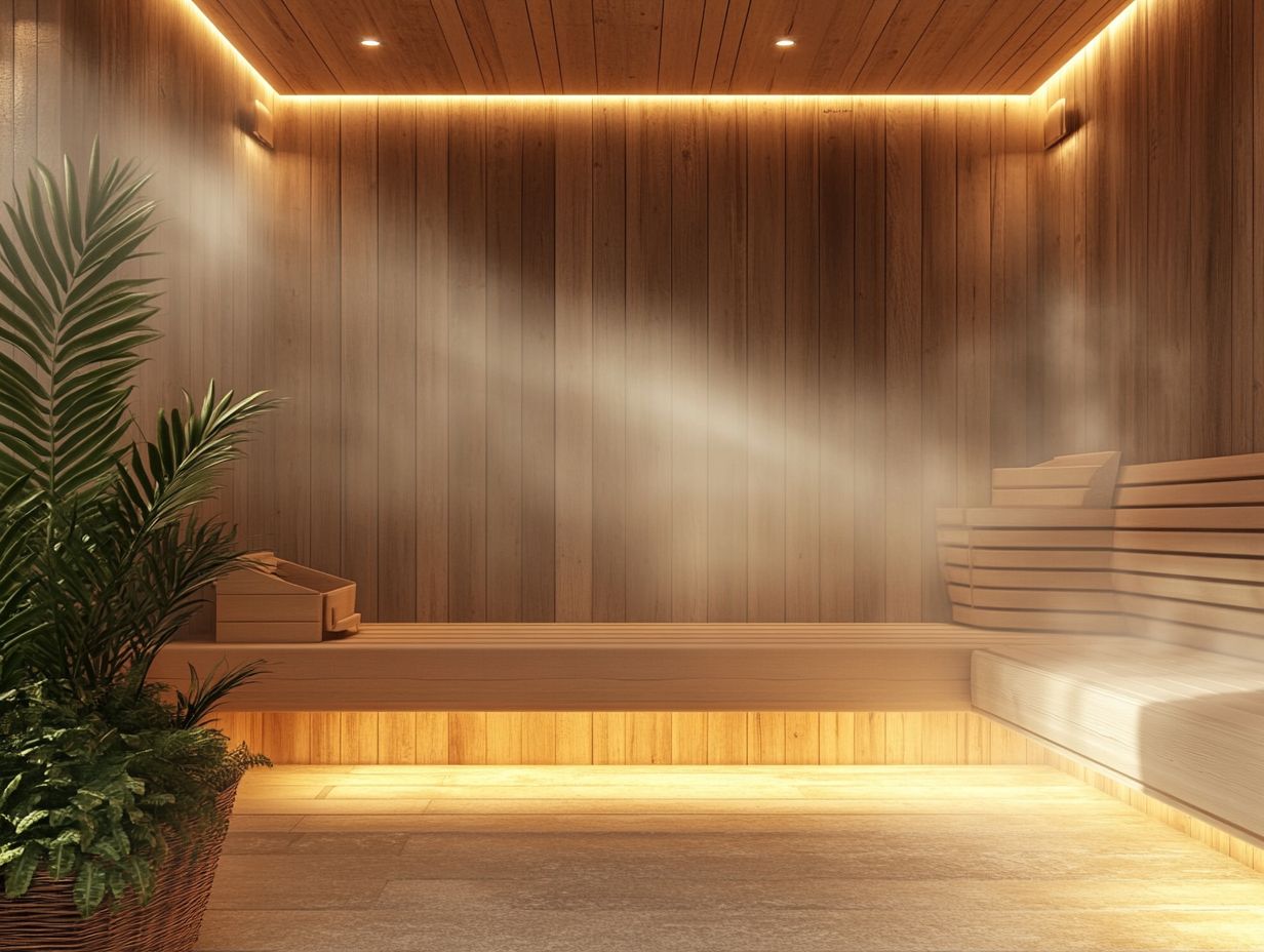 Image illustrating the holistic healing benefits of sauna sessions