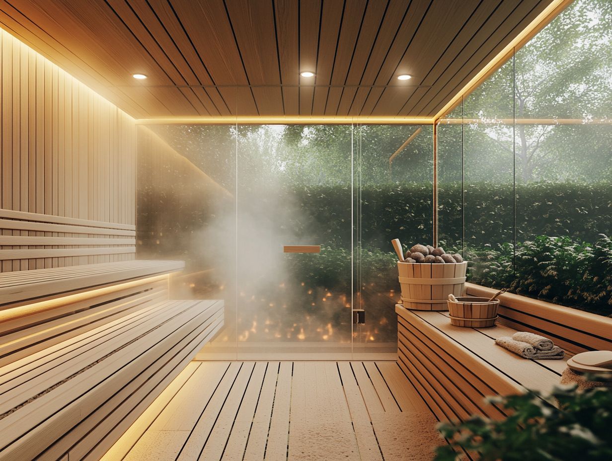 Visual representation of sauna therapy benefits