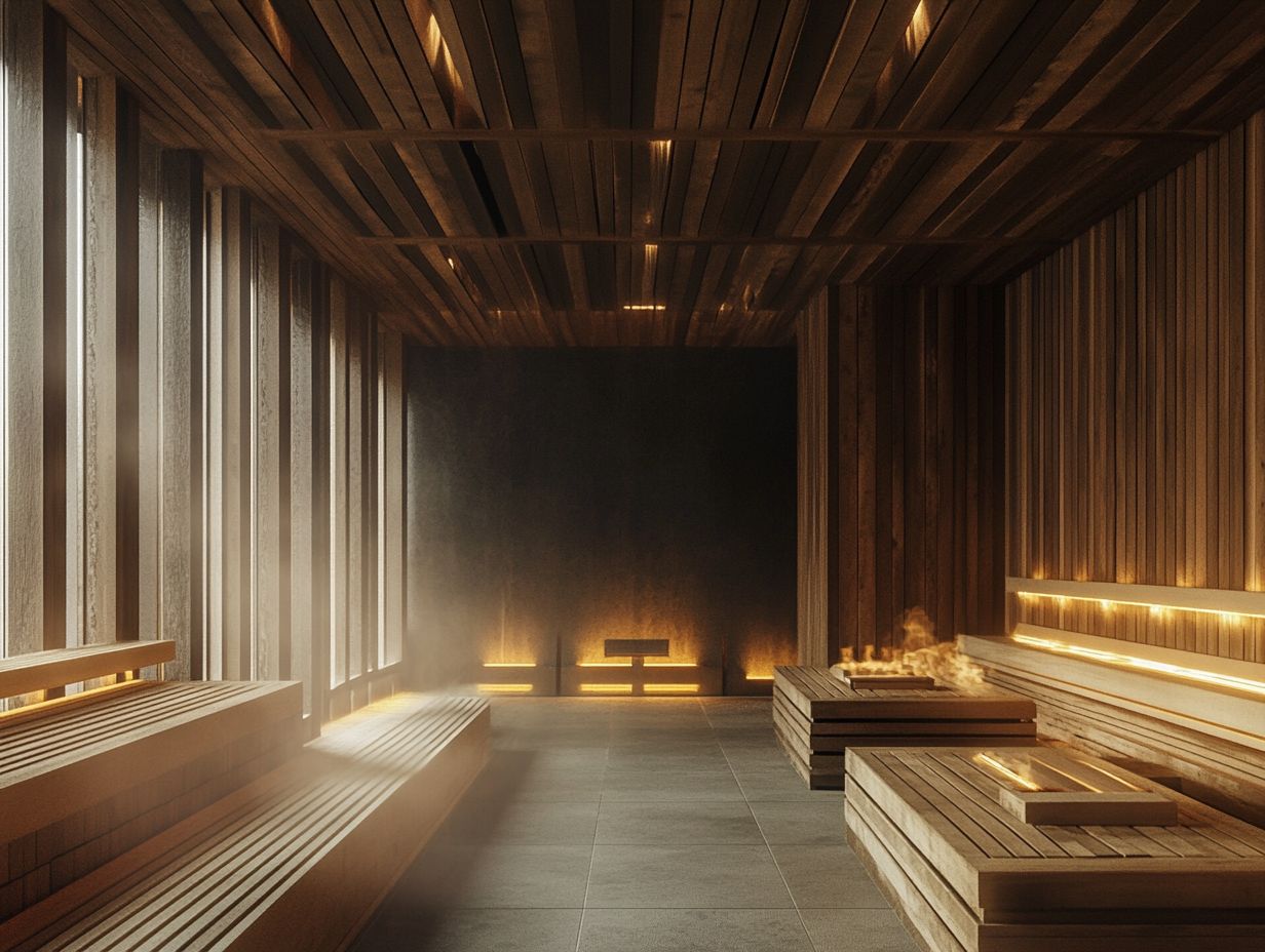 What are the different types of saunas available for athletes?