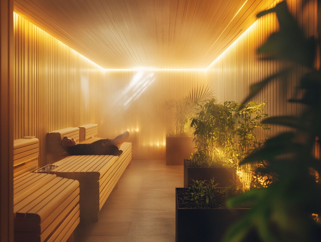 How does a sauna help with stress relief?