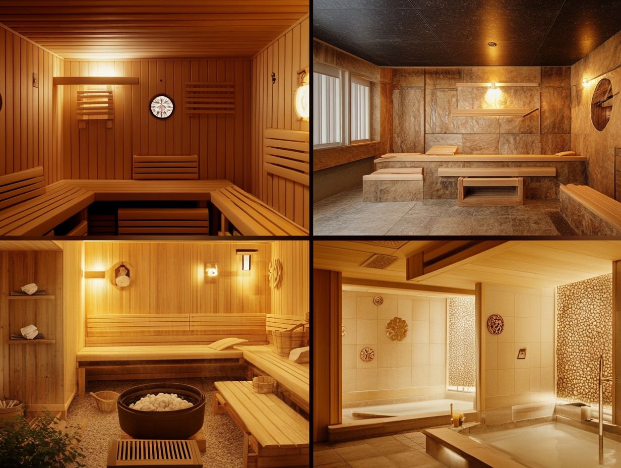 Illustration of frequently asked questions about saunas