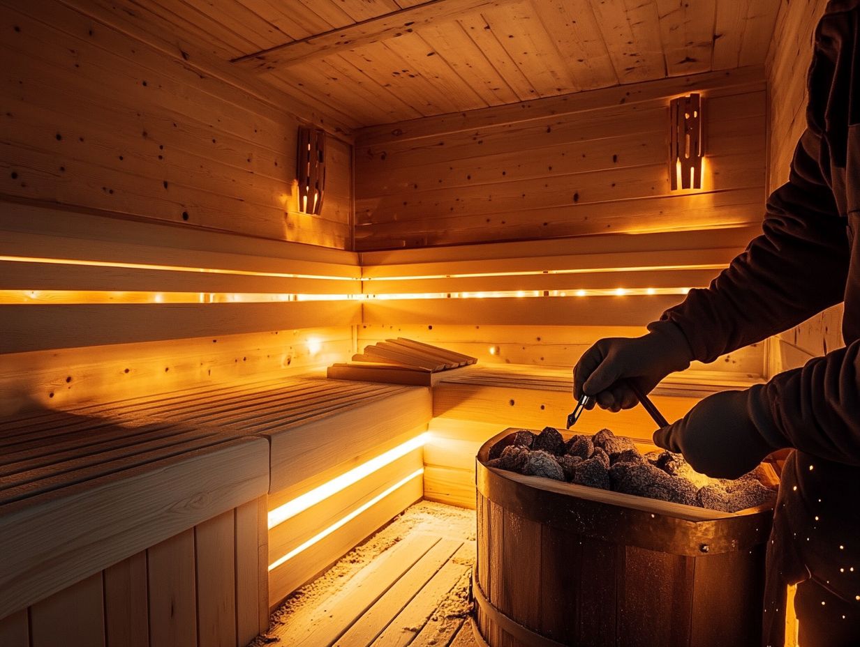 Visual representation of DIY sauna maintenance challenges.