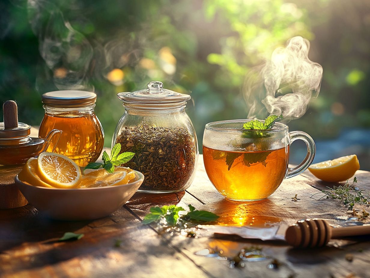 Image showcasing Frequently Asked Questions about herbal teas.