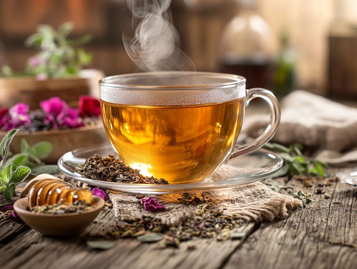 A collection of herbal teas for relaxation