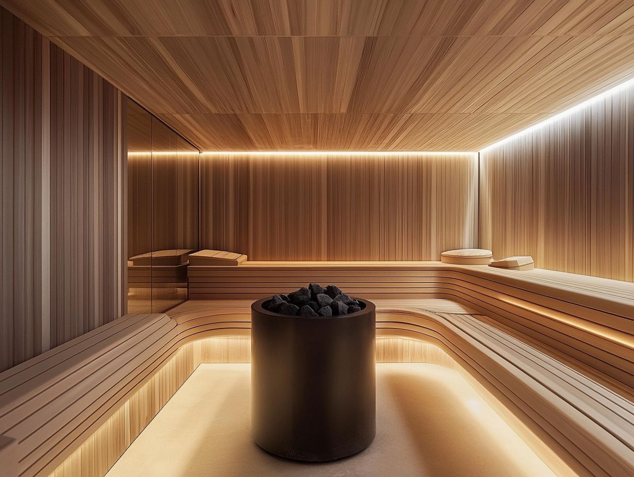 Visual representation of how saunas aid in detoxification