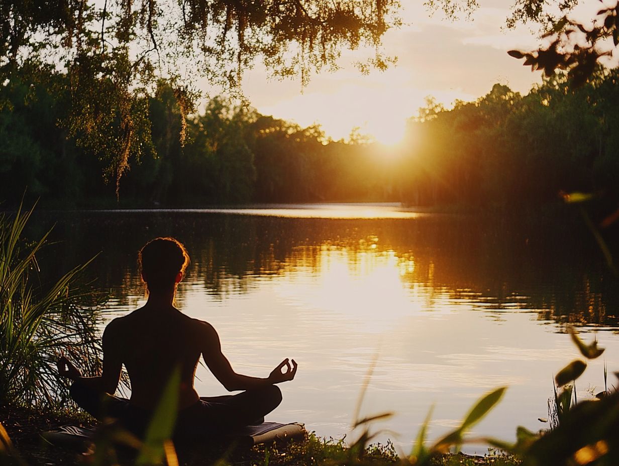 A calming scene depicting practical tips and techniques for relaxation.