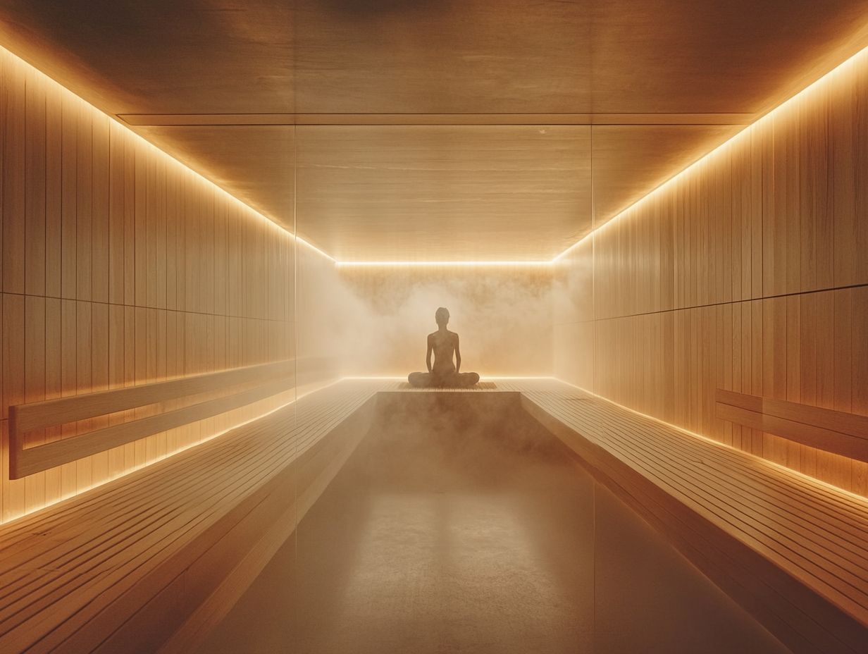 A person enjoying a sauna session for mental resilience