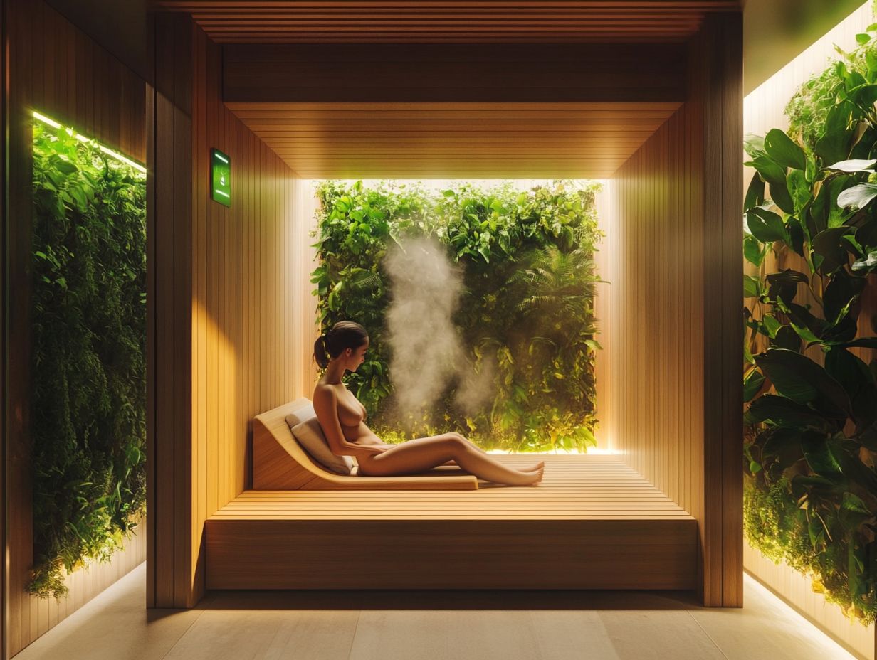 Infographic on the benefits of infrared saunas