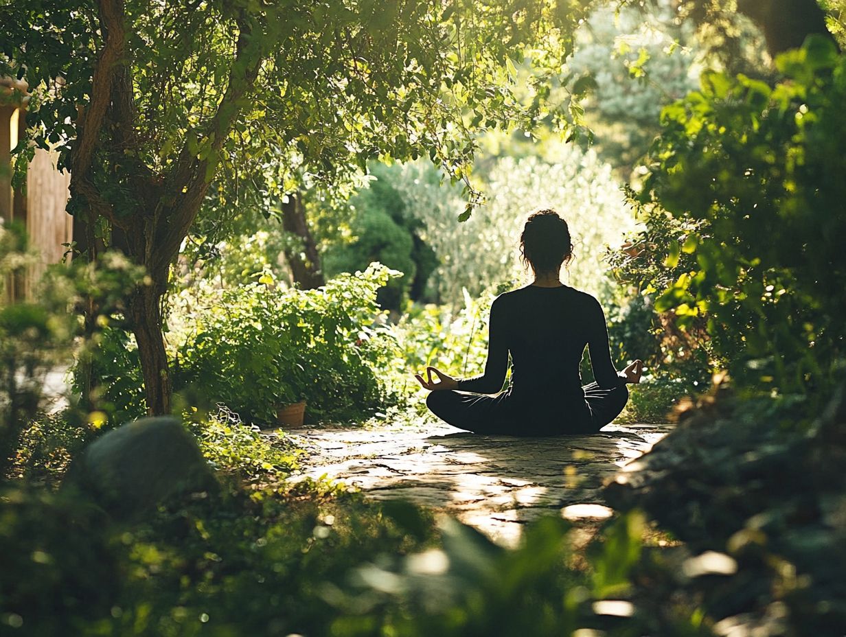 A serene space illustrating practices like yoga and meditation for relaxation