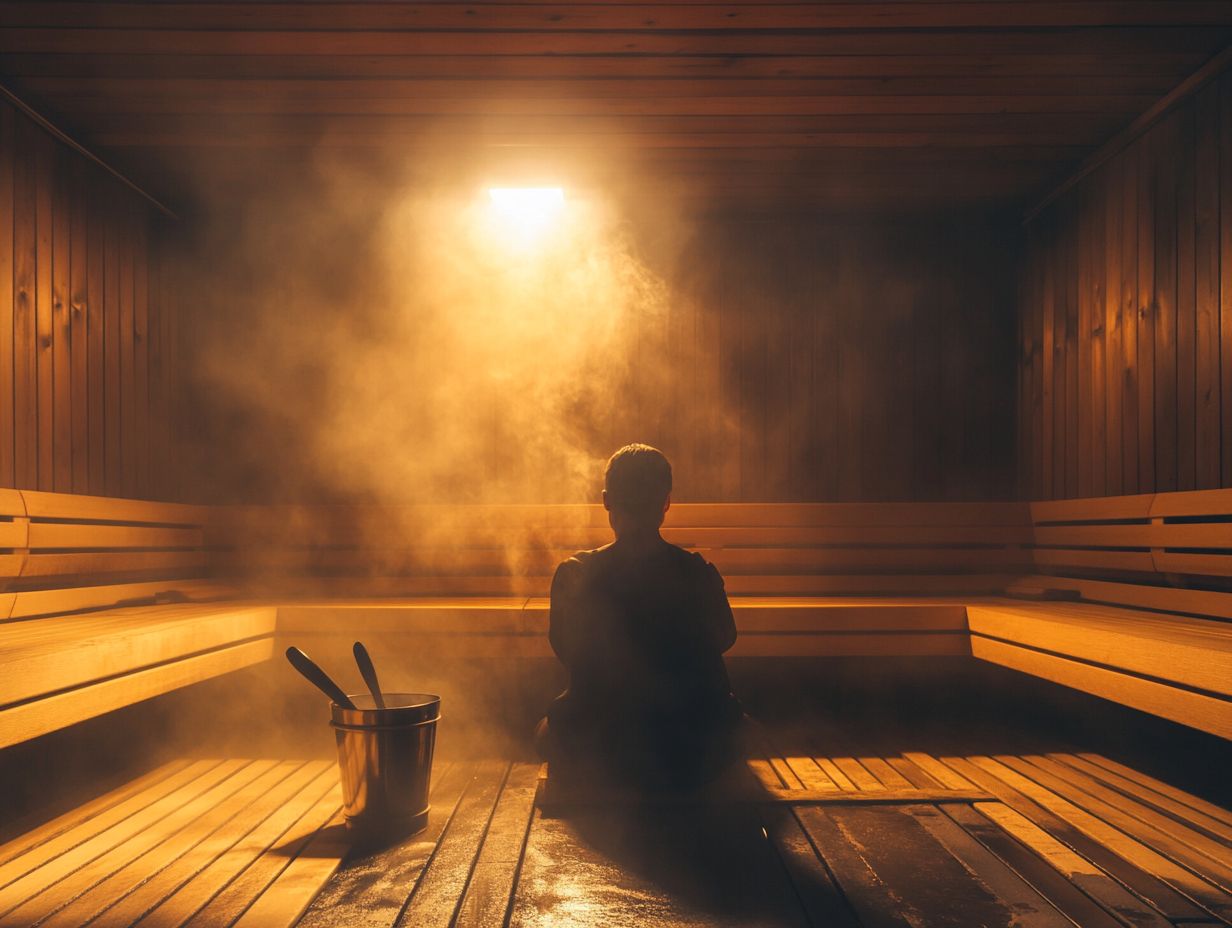 Infographic summarizing the benefits of saunas for detoxification