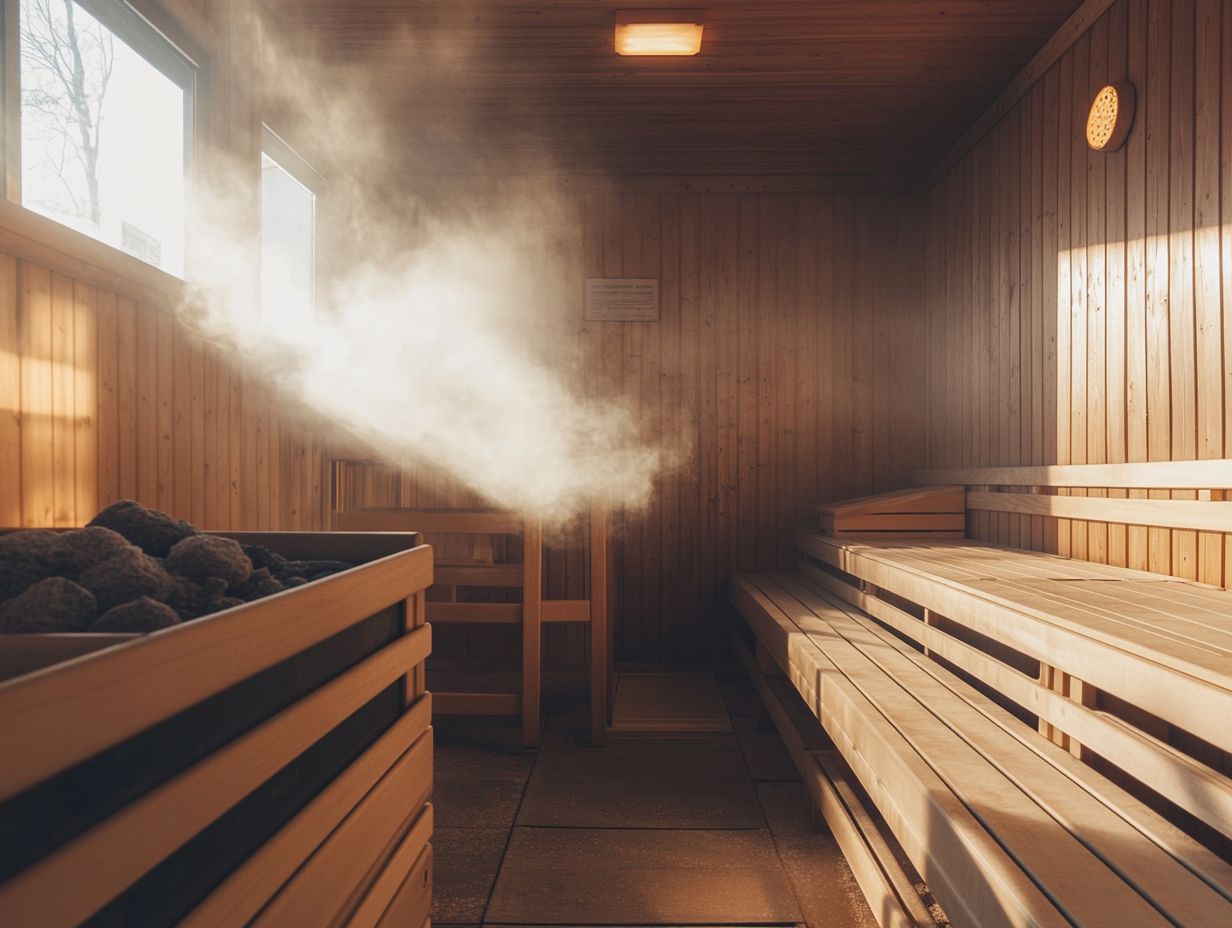 Diagram illustrating the importance of ventilation in sauna safety.