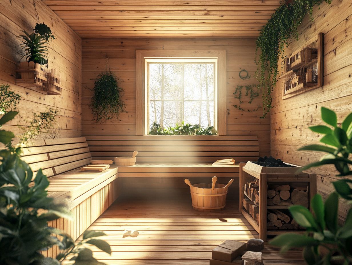 What materials are commonly used in building saunas?