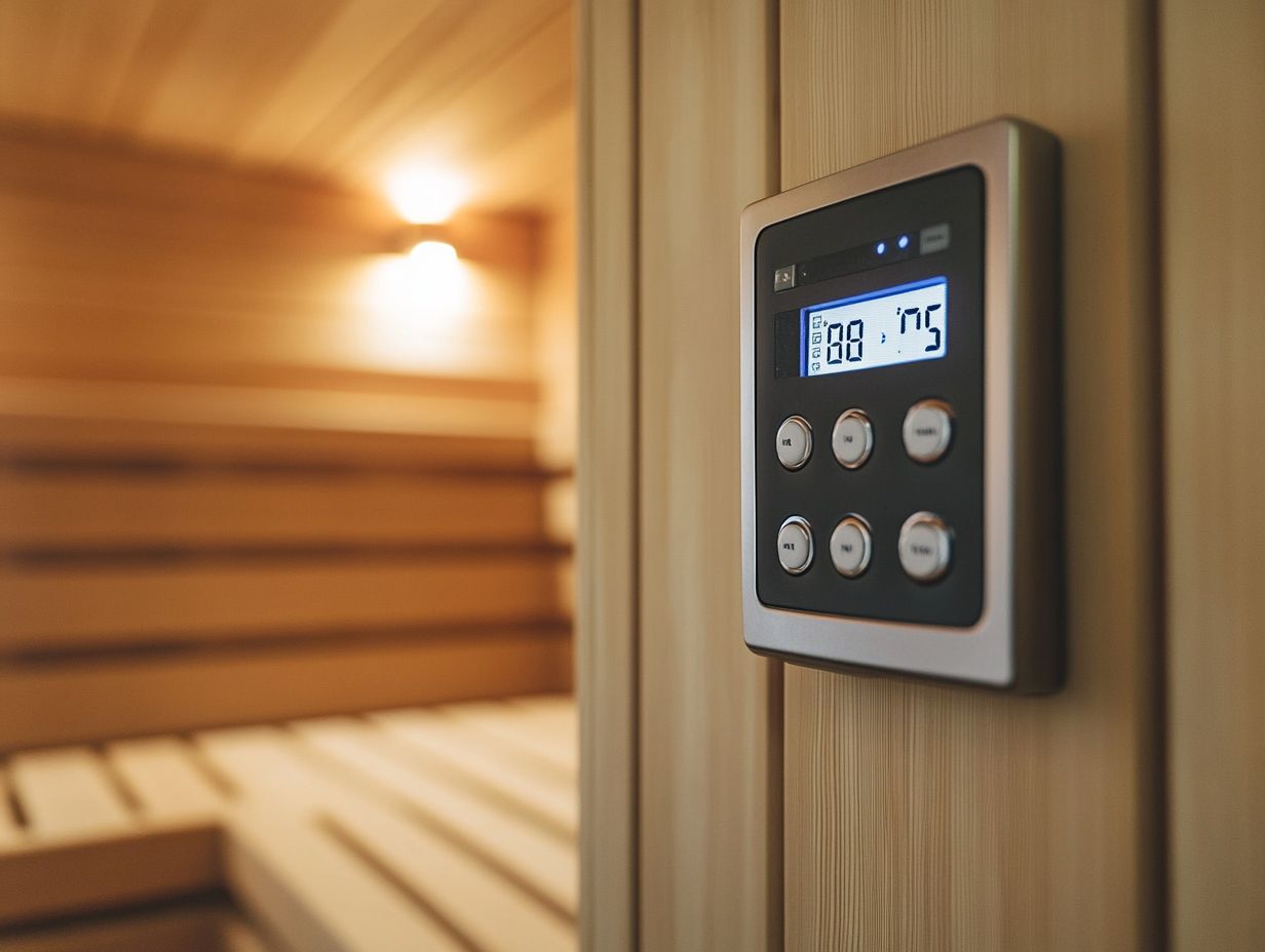 Infographic illustrating key maintenance tips for sauna electronics.