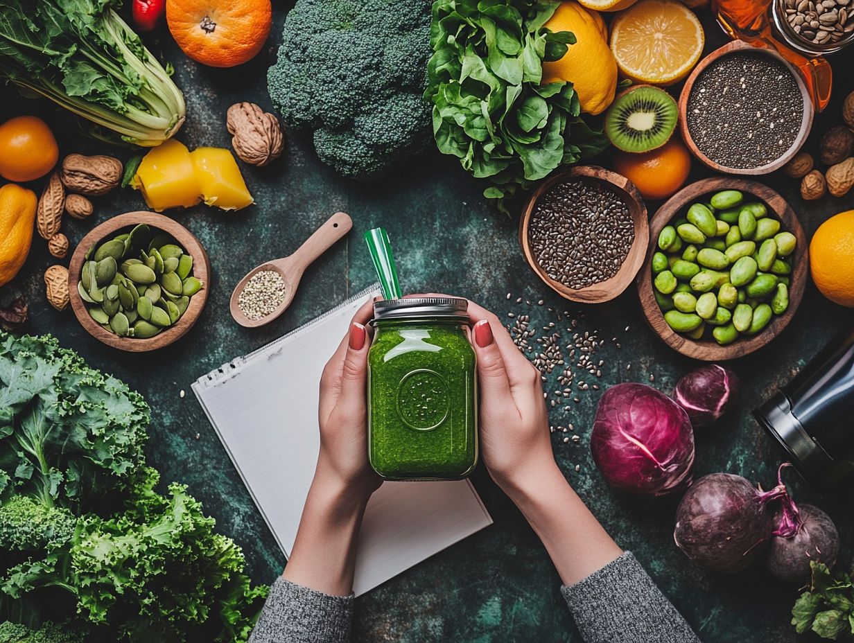 A person enjoying a healthy detox meal