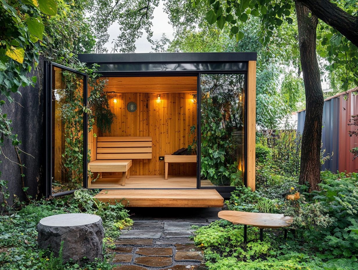 Unique spaces for building a sauna