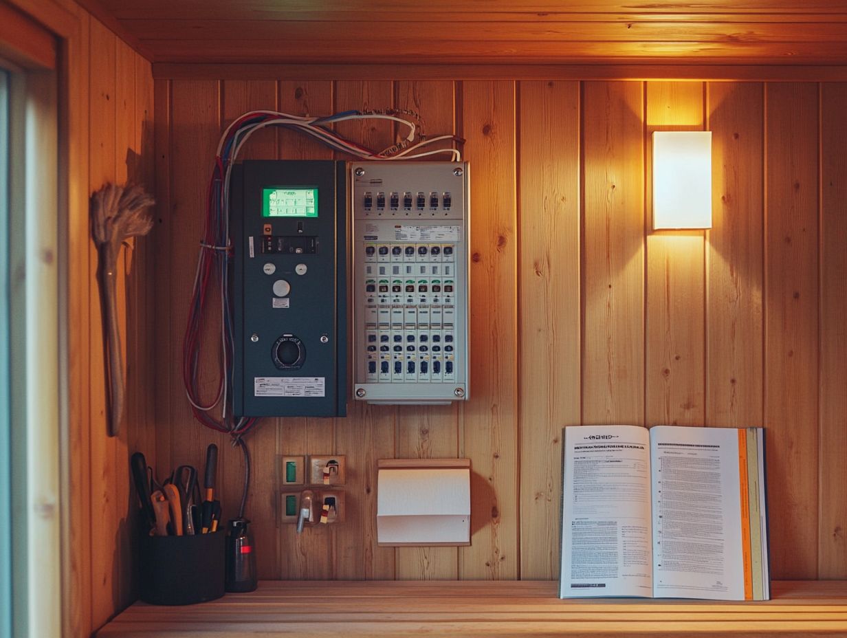 A well-maintained sauna illustrating efficiency and safety practices