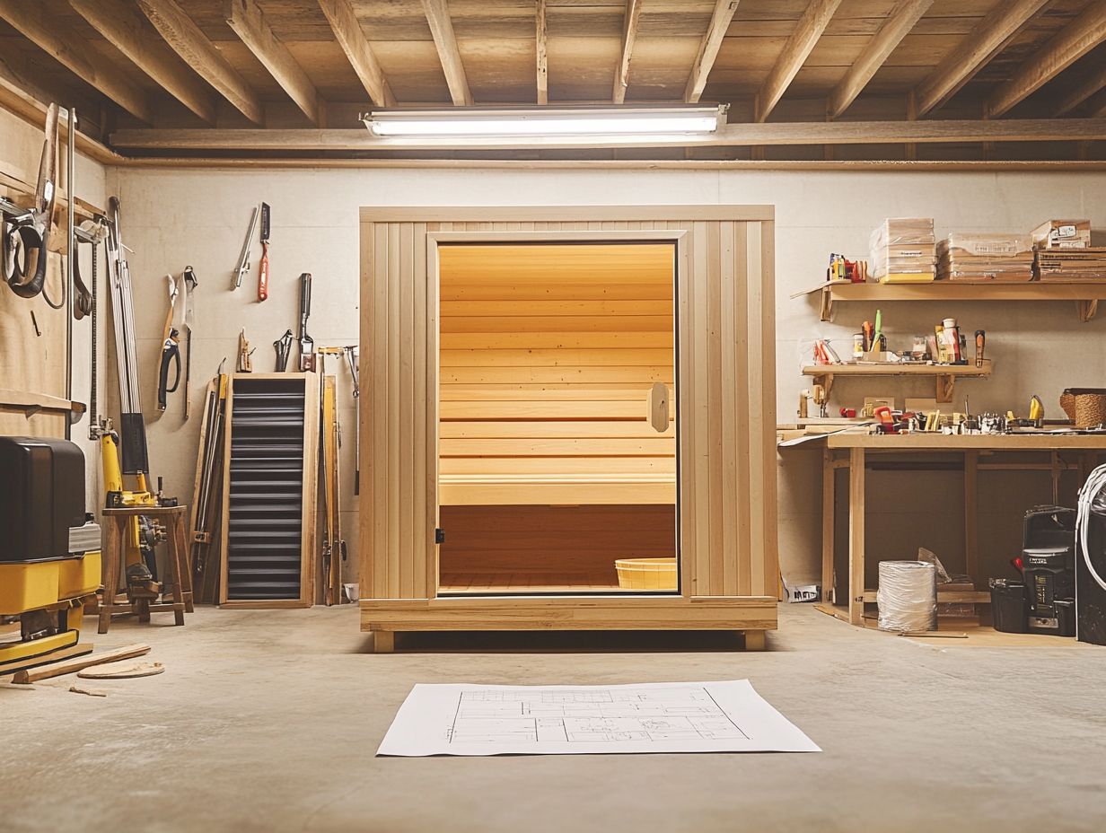 Preparing the Space and Framing the Sauna