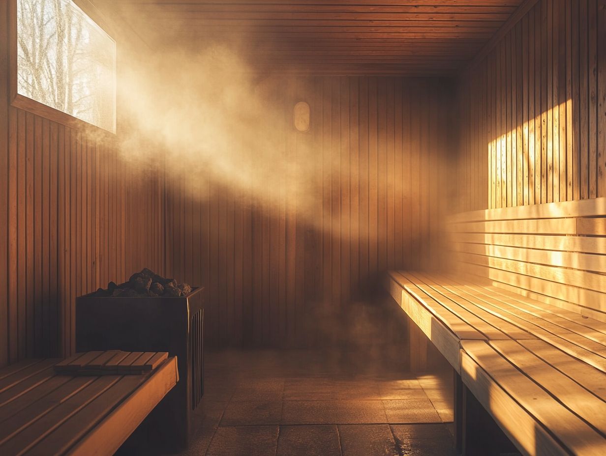 Image illustrating sauna safety tips