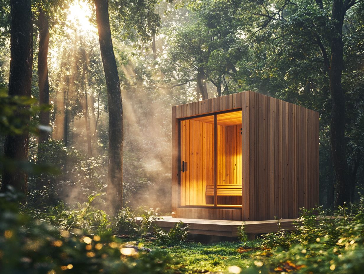 Eco-friendly sauna with sustainable materials