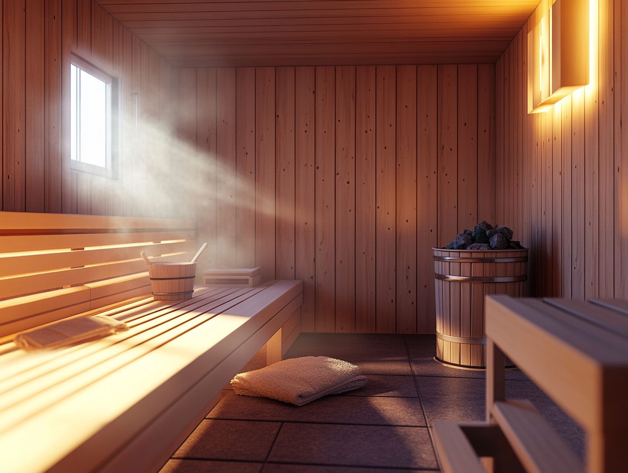 Person enjoying relaxation after a sauna session