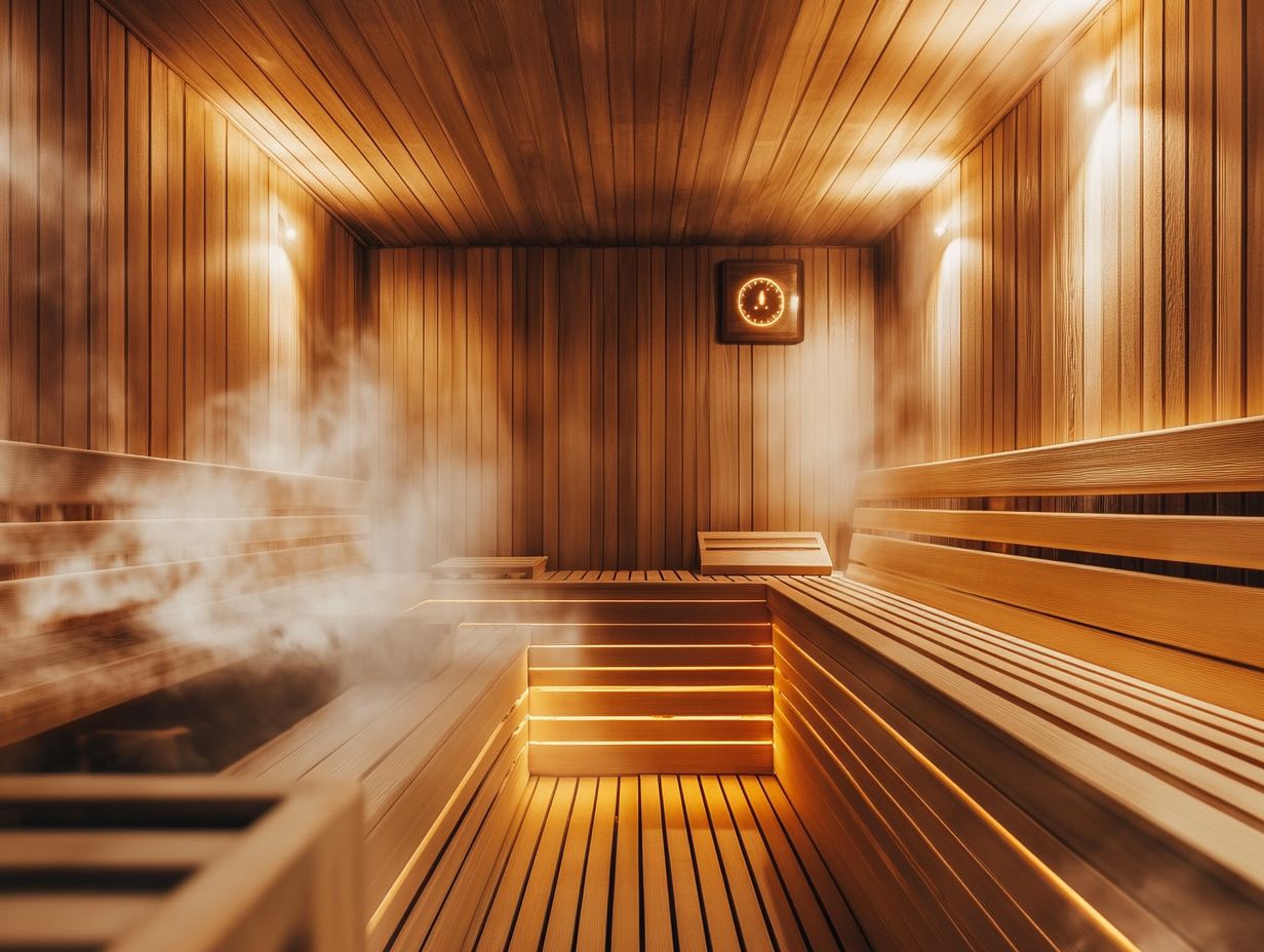 A visual guide to sauna duration and care