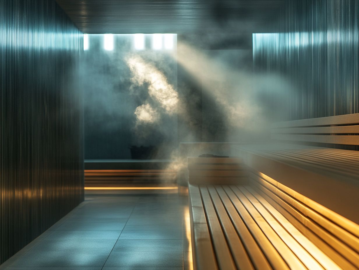 Person enjoying a sauna for relaxation and health benefits