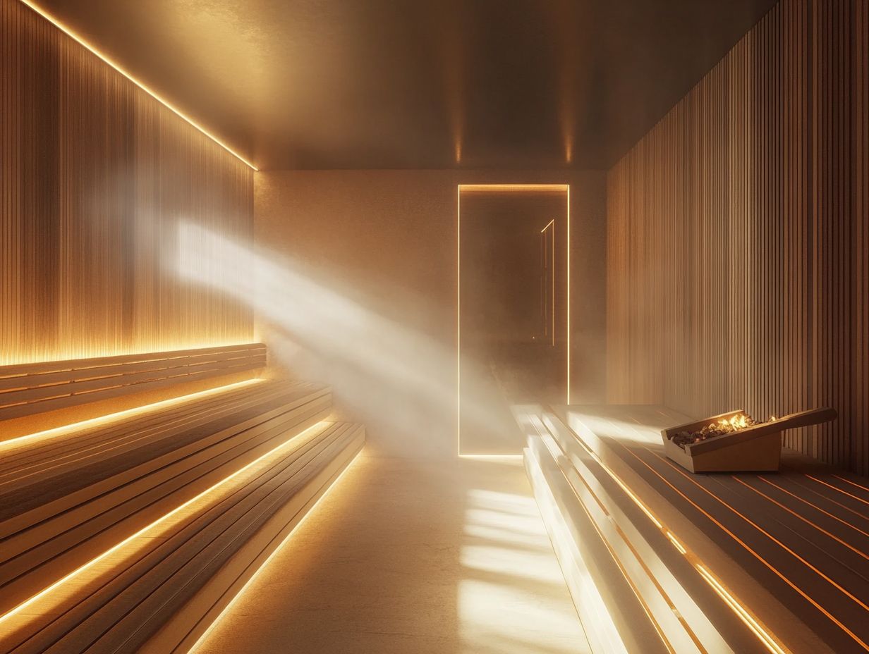 How important is the temperature in a sauna experience?