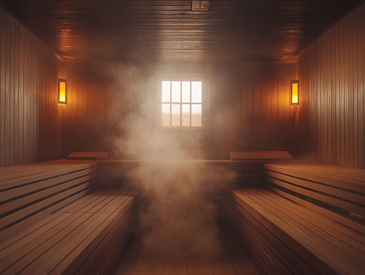 A serene image depicting the preparation for a sauna session