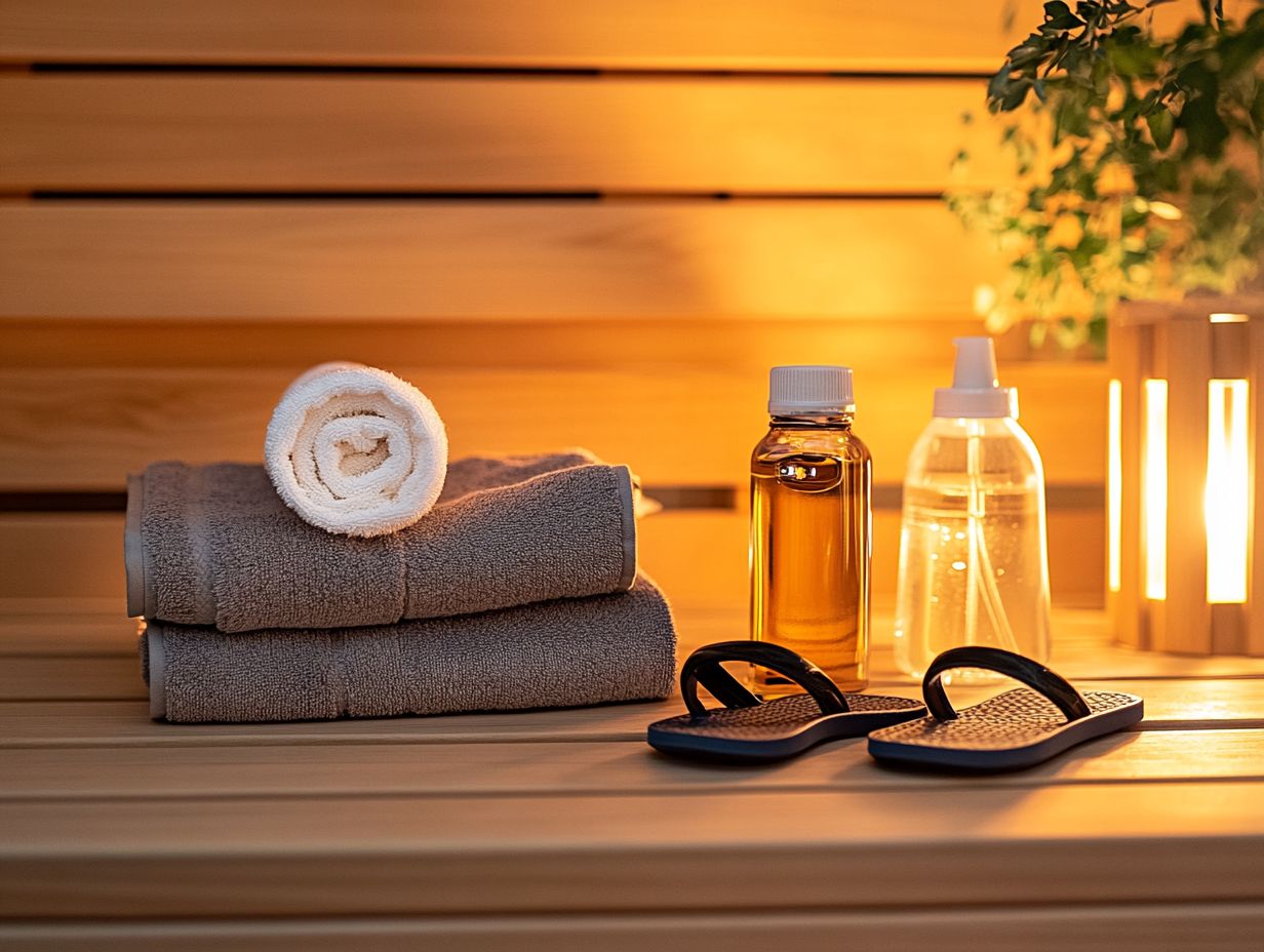 Illustration of post-sauna care techniques