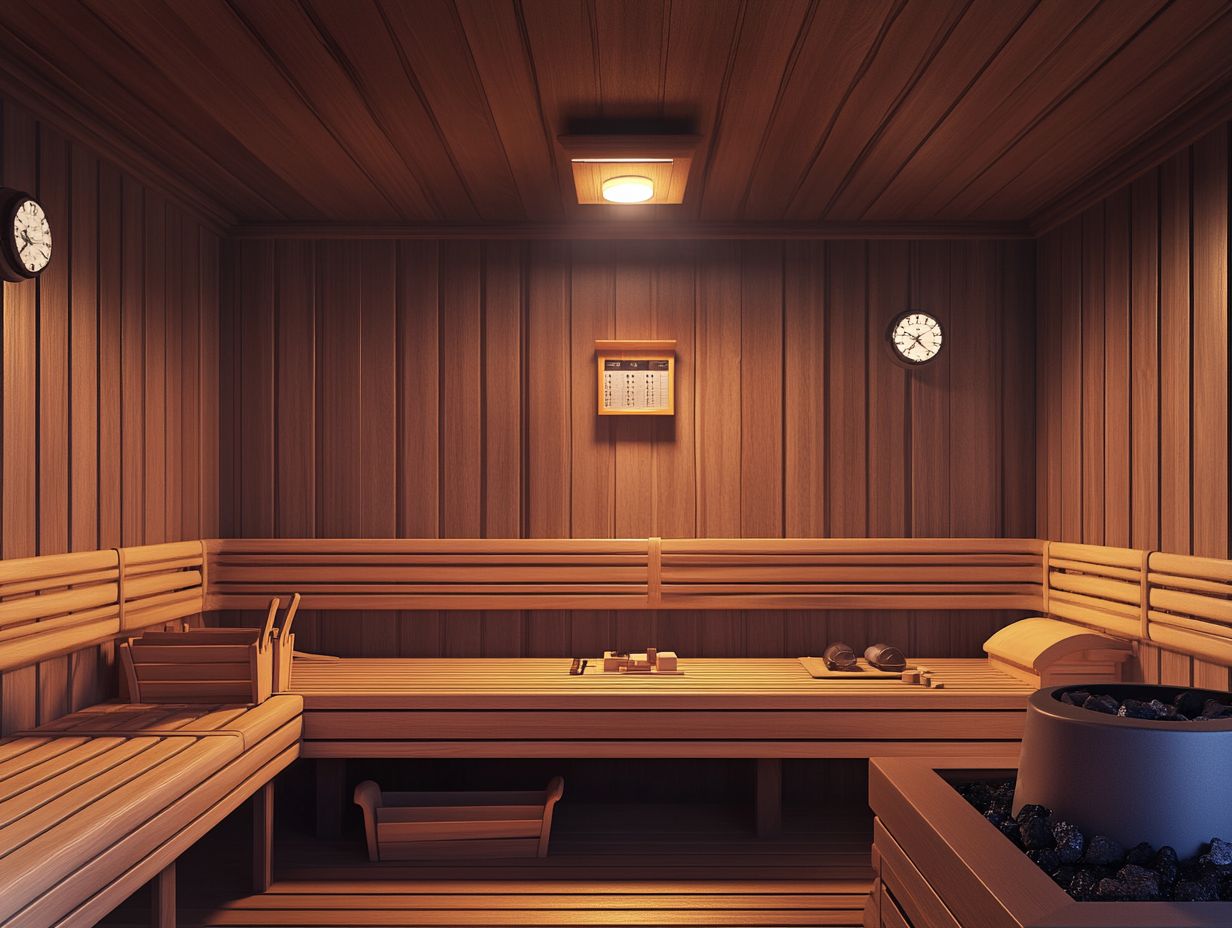 What should I focus on during a sauna inspection?