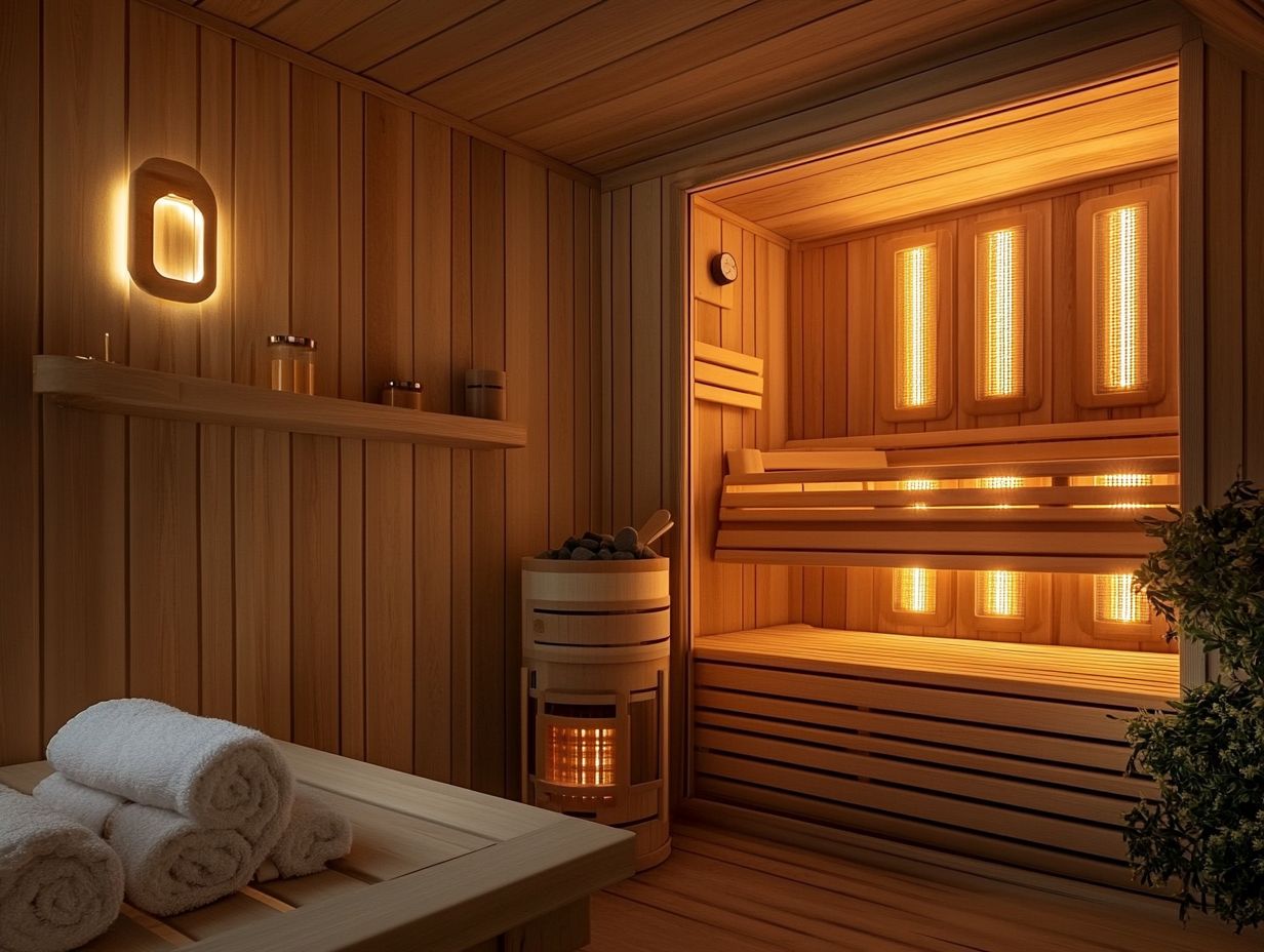 An infographic illustrating the best sauna types for personal use